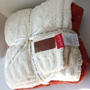 Peace Love World Throw Blanket